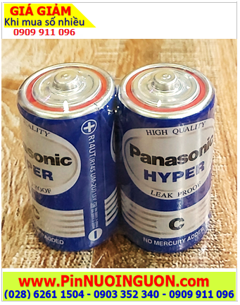Panasonic R14UT/2S; Pin C 1.5v Panasonic R14UT/2S Heavy Duty chính hãng _Made in ThaiLand (Vỉ 2viên)